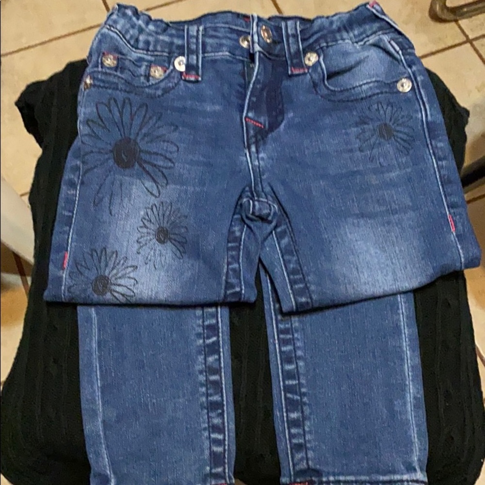 Girls True Religion skinny jeans